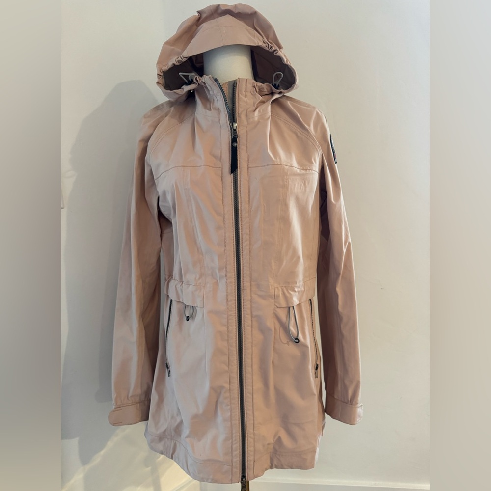 Parajumpers pale pink lightweight windbreaker with hood size small